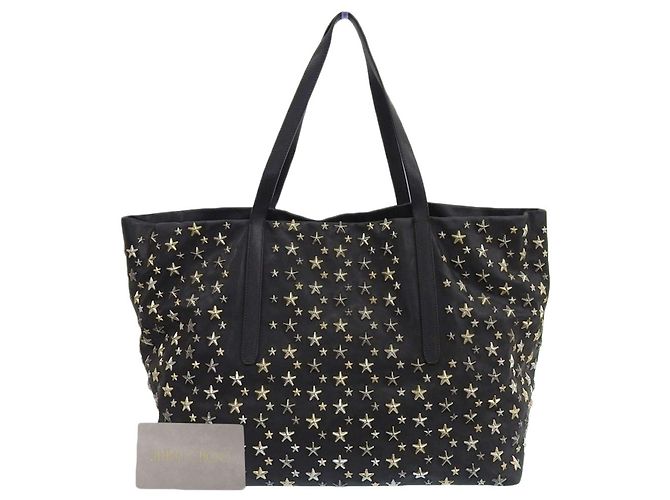 Jimmy Choo Pimlico Star Stud Tote Bag Black