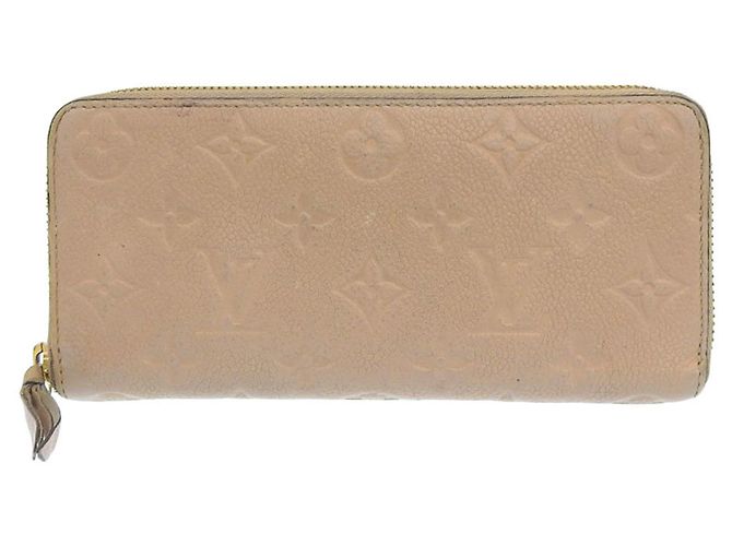Carteira Longa Monogram Empreinte Louis Vuitton Bege