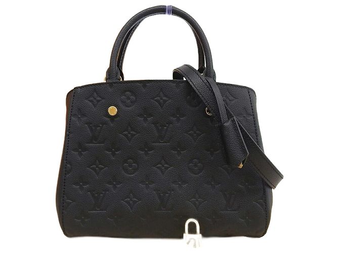 Borsa Montaigne BB in Monogram Empreinte Louis Vuitton Nero