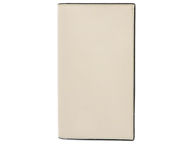 Valextra V8L70 Leather Long Wallet White  ref.2157859