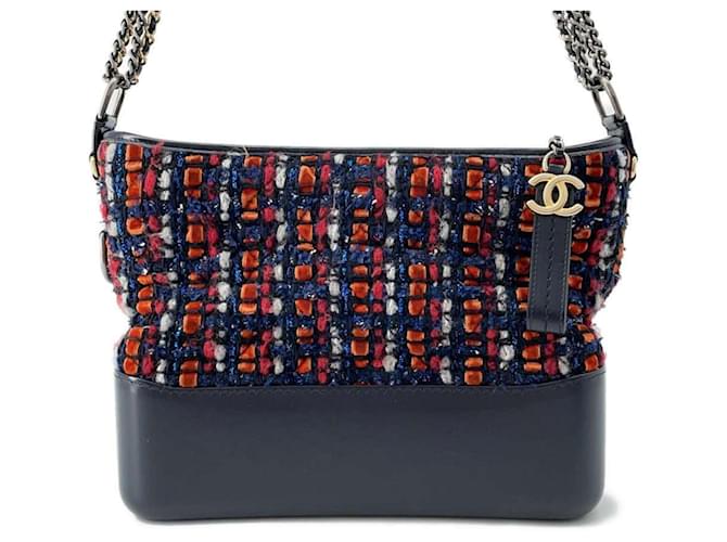 Chanel Gabrielle Chain Shoulder Bag Multiple colors Leather Tweed  ref.2158442