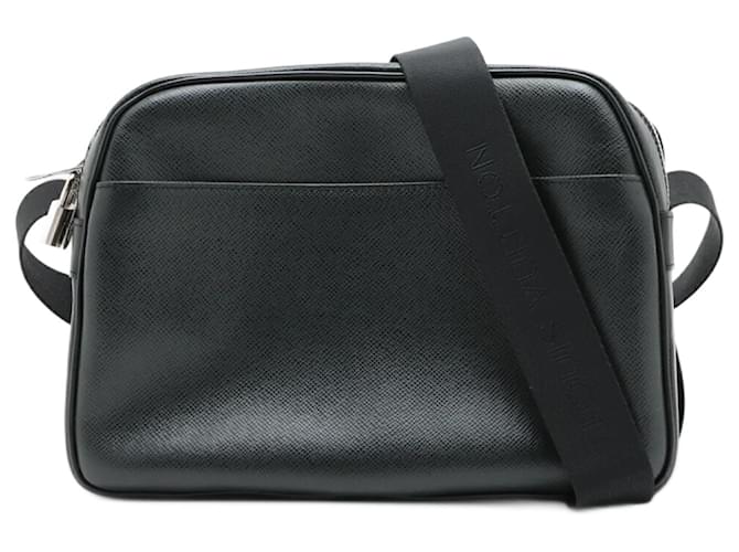 Louis Vuitton Taiga Reporter Ardoise Leather Shoulder Bag Grey  ref.2158694