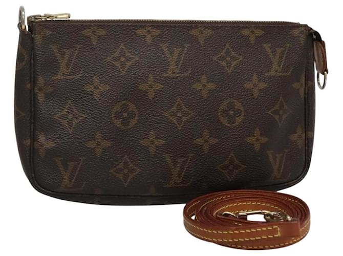 LOUIS VUITTON Monogram Pochette Accessoires Pouch M51980 LV Auth EC195 Cloth  ref.2158835