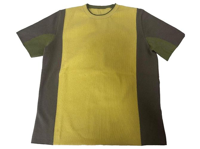 Camiseta de malha "Colza" da Jacquemus Bege Verde Amarelo