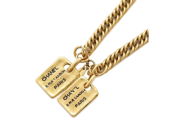 Colar de corrente Cambon da Chanel Dourado
