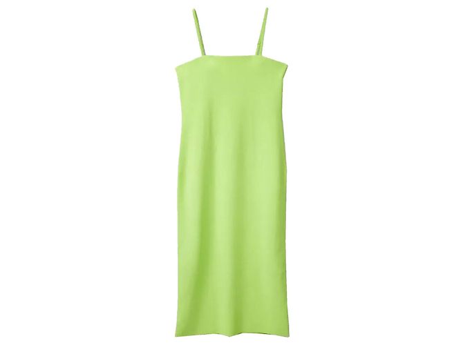 COS Tuba Midi-Kleid in neon limonengrün Größe L Gelb