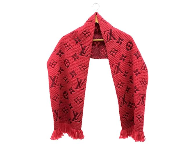 Louis Vuitton Echarpe Mania Scarf Pink Silk Wool  ref.2159731
