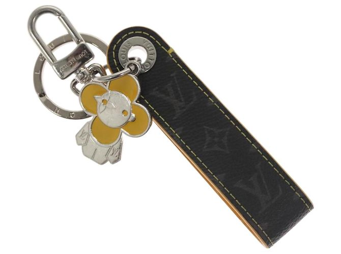 LOUIS VUITTON Monogram Eclipse Vivienne Charm Nero M01469 LV Auth 116995