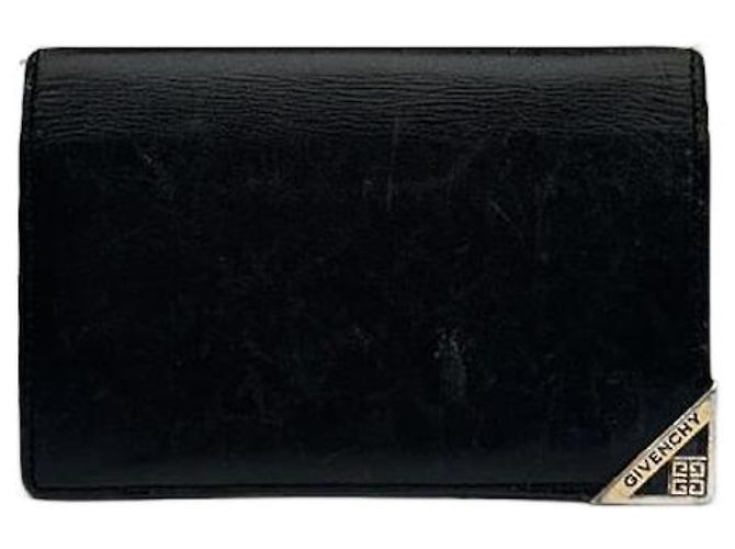 Vintage Givenchy Lederkartenhalter schwarz