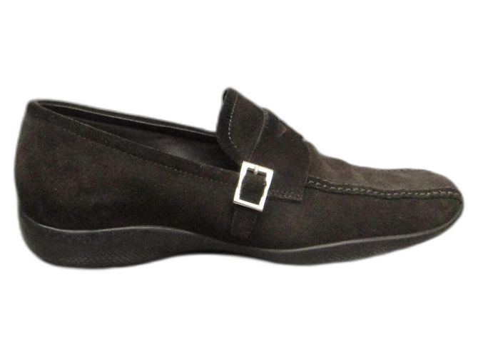 Mocassins Prada Daim Marron 36 IT