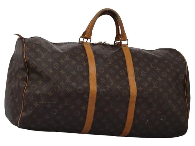 LOUIS VUITTON Monogram Keepall 60 Bolsa Boston M41422 LV Auth BD1893 Monograma
