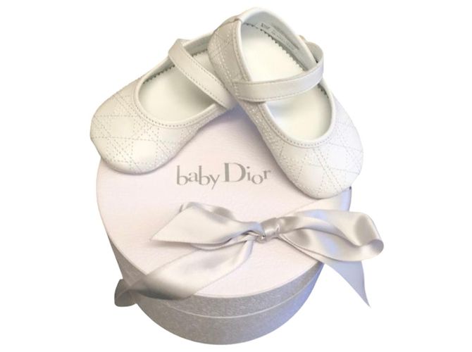 First step slippers, leather, size 20, DIOR, New