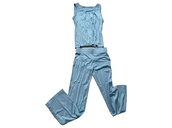 Chanel Sleeveless Jumpsuit Light Blue Size 36