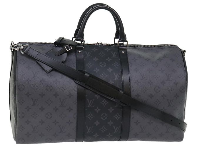 LOUIS VUITTON Eclipse Reverse Keepall Bandouliere 50 Borsa M45392 LV Auth 47830S Monogramma