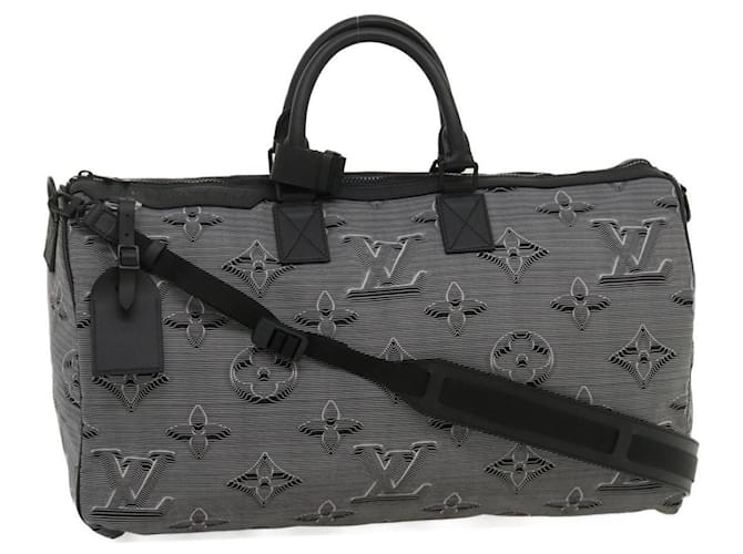 LOUIS VUITTON KeepallBandouliere 50 BostonBag Reversible 2054 M44939 Auth 29550S Multiple colors Nylon  ref.2163359
