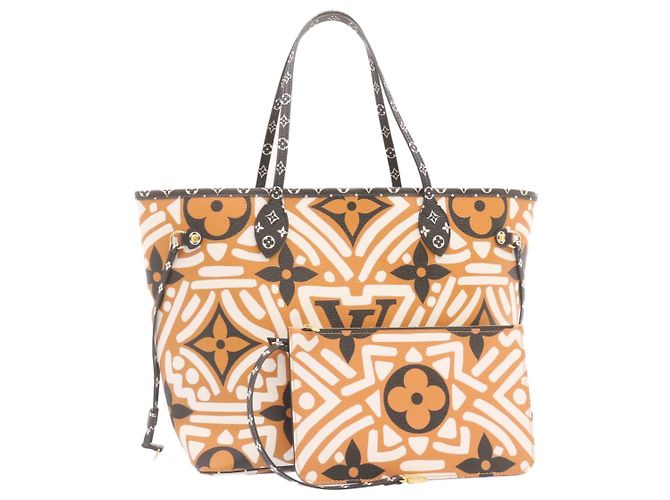 LOUIS VUITTON Monogram Géant Neverfull MM Sac Tote Caramel M56584 LV Auth 25725S