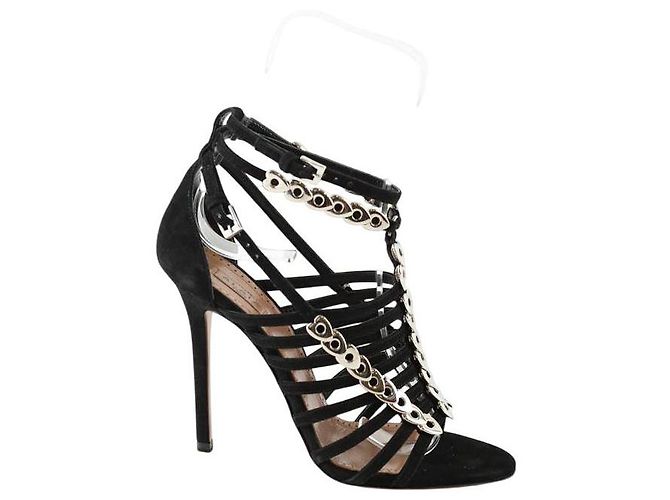 Alaïa Talons en cuir noirs