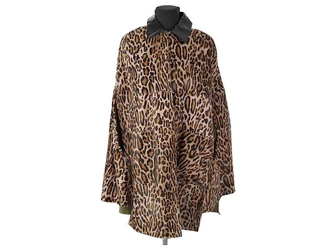 Autre Marque Braune Lederjacke
