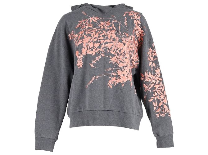 Sudadera de jersey bordada Harlee de Dries Van Noten en algodón gris