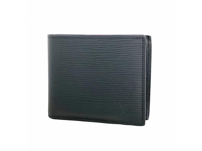 Louis Vuitton Epi Portefeuille Marco NM Wallet Black  ref.2164219
