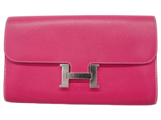 Hermès Cartera Larga Constance Hermes en Rosa Tyrien