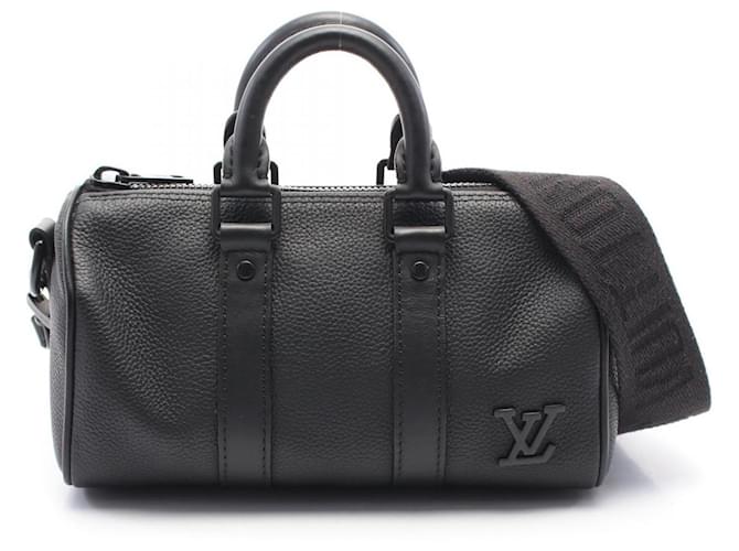 Louis Vuitton Keepall XS Handbag Black Leather  ref.2164703