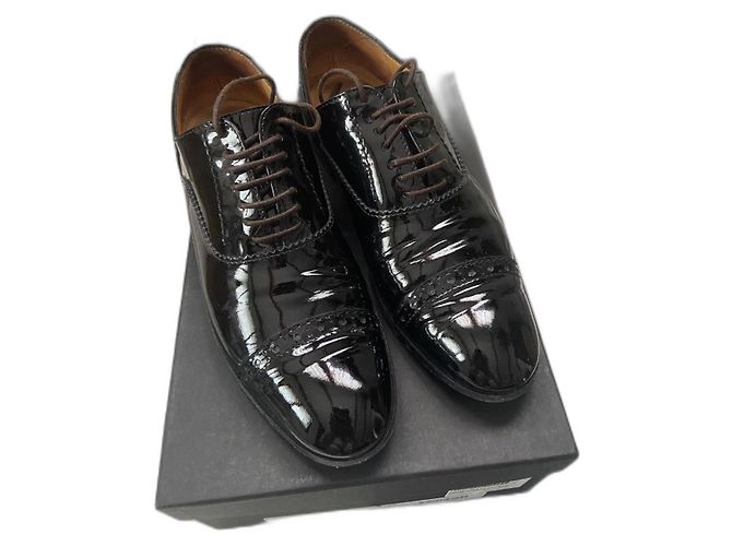 Marc by Marc Jacobs Lacklederschuhe Schwarz