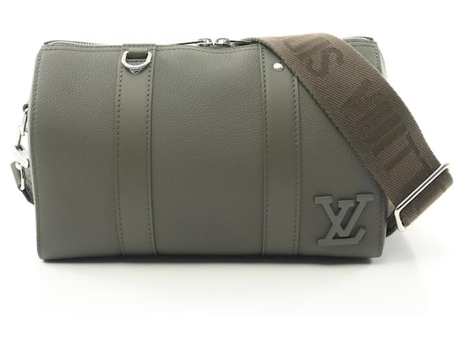 Louis Vuitton City Keepall LV Shoulder Bag Khaki Leather  ref.2164881