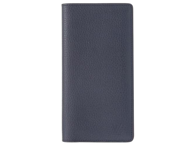 Louis Vuitton Portefeuille Brazza Long Wallet Blue Leather  ref.2164982
