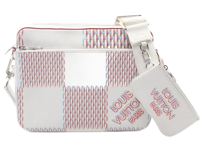 Louis Vuitton Trio Shoulder Bag White Multiple colors Leather  ref.2165079