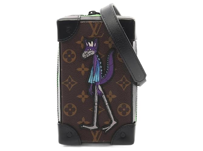 Louis Vuitton Soft Trunk Phone Box Monogram Shoulder Bag Brown Cloth  ref.2165514