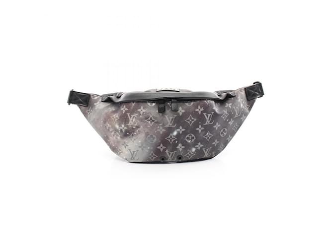 Louis Vuitton Discovery Bum Bag Brown Black Leather Cloth Plastic  ref.2165726