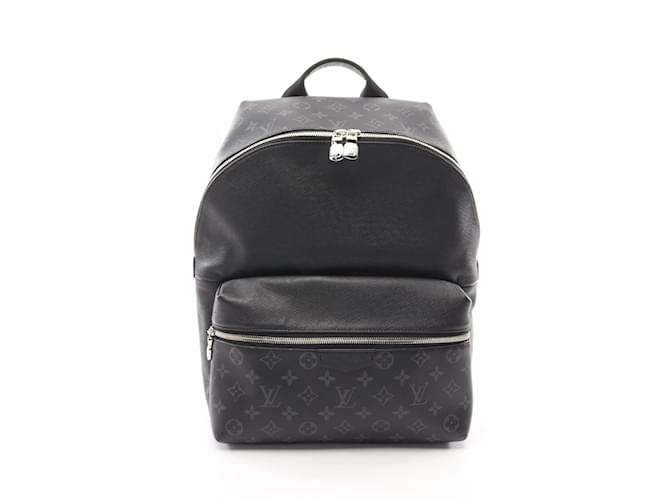 Louis Vuitton Discovery Monogram Eclipse Backpack Black Leather Cloth Plastic  ref.2165886