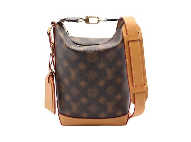Louis Vuitton Hobo Cruiser PM Shoulder Bag Brown Leather Patent leather Cloth Plastic  ref.2166611