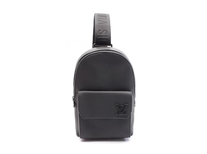 Louis Vuitton Pilot Sling Bag Black Leather  ref.2166849