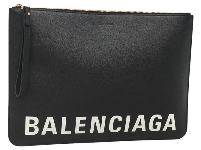 Sac à main BALENCIAGA en cuir noir et or 630626 Auth sw281 Doré
