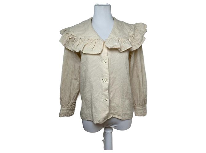 Vintage Yves Saint Laurent Wollpullover beige