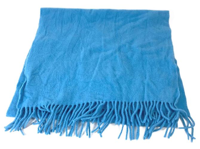 Moncler Blue Wool Stole