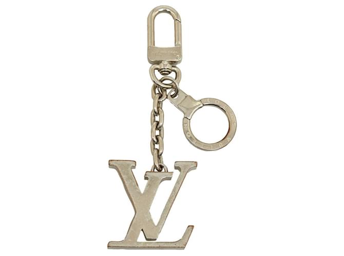Louis Vuitton Porte Cle Initial LV Charm Silvery Metal  ref.2169072