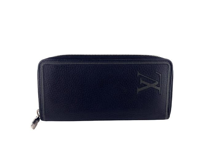 Cartera larga de cuero Taurillon negro Louis Vuitton