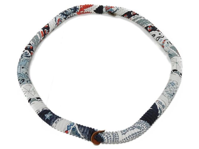 Silk In Hermès Collana in seta multicolore Hermes