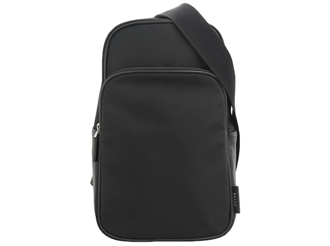 BALLY Body Bag in Black Nylon and Leather  ref.2169404