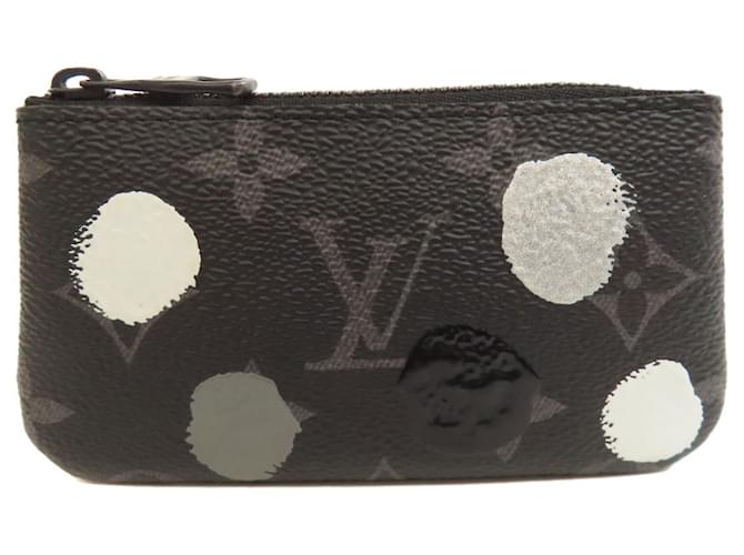 Louis Vuitton M81929 Pochette Cle Yayoi Kusama Collaboration Key Case Black Cloth  ref.2169504