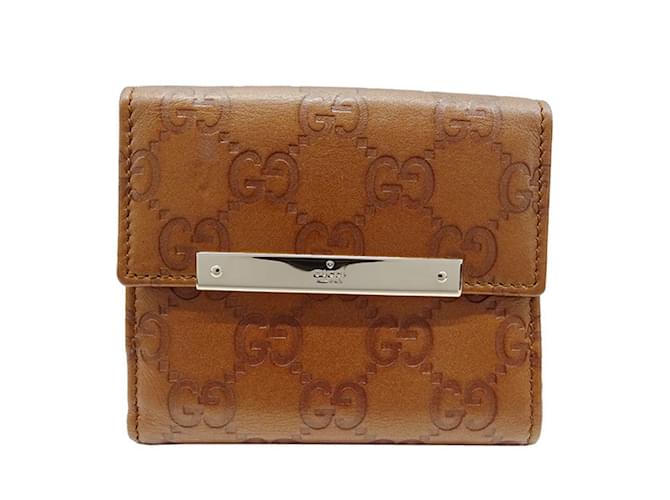 Gucci Men's Bi-fold Wallet in Brown Leather  ref.2169677
