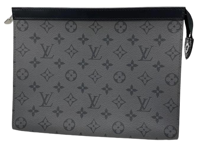 Louis Vuitton Monogram Eclipse Reverse Clutch Bag Brown  ref.2169701