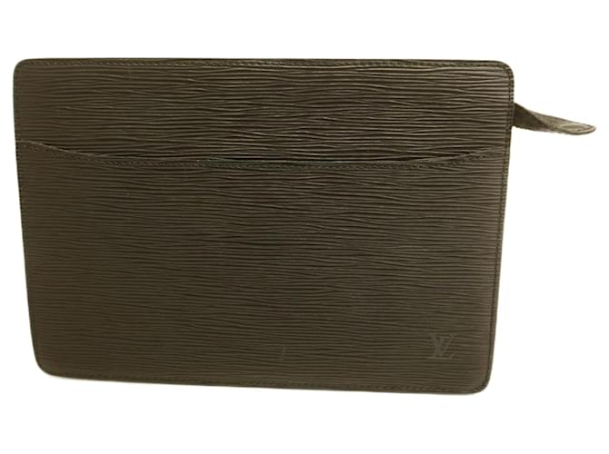 Louis Vuitton Epi Pochette Homme Clutch Bag Black  ref.2169977