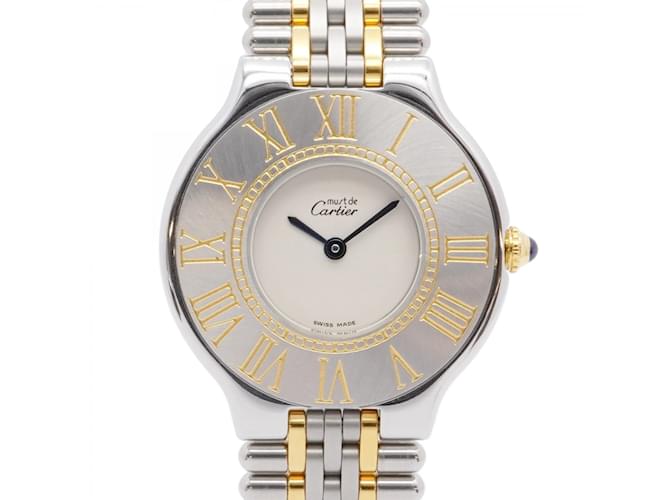 Cartier Must 21 123.000.P Ivory Dial Watch for Men  ref.2170070