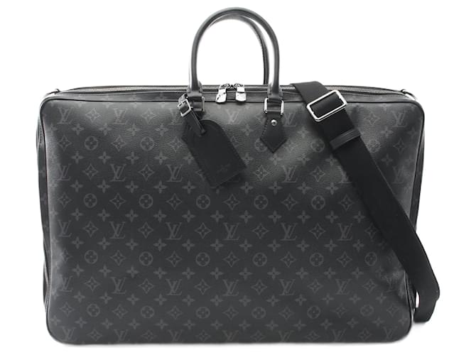 Louis Vuitton Porto Abi 2 Monogram Eclipse Handbag Black Cloth  ref.2170084