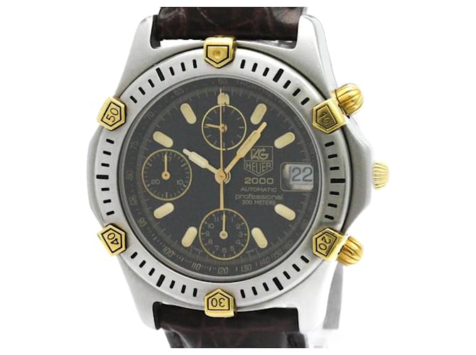 TAG HEUER 2000 Chronograph Gold Plated Steel Automatic Mens Watch  ref.2170312