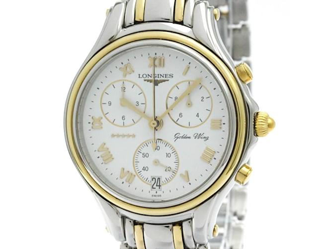 Longines Goldern Wing Chronograph Gold Plated Steel Watch  ref.2170393